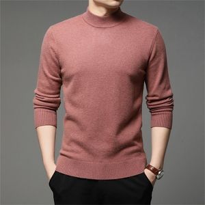가을과 겨울 새로운 남성 Turtleneck 풀오버 스웨터 패션 솔리드 컬러 두께와 따뜻한 바닥 셔츠 남성 브랜드 의류 201221
