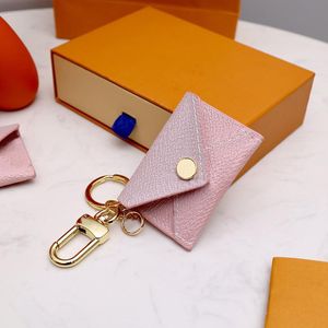 Mode Keychains Womens Mini Zippy Wallet Coin Purse Bag Belt Charm Key Pouch Pochette Accessoires L33