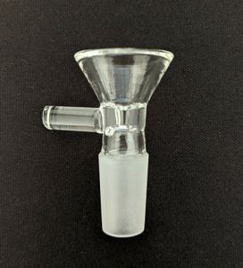 Glass Slide Bowl Pieces Hookahs Bongs Bowls Tratt Rig Accessories Quartz Nails 14mm Manliga RUKTY RÖKER Vattenrör DAB RIGS BONG SLID