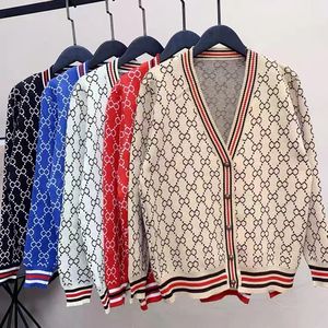 Designer men s and women s Sweaters knitwear cardigan coat fashion woman fall new loose vintage jacquard over a thin sweater