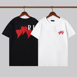 Designer Mens T Shirt Tee for Man Woman Love Heart Letter Print Hip Hop Streetwear Moda Branco Manga Curta Vestuário Decote Tripulado Verão 20ss Tshirts Qualidade Superior