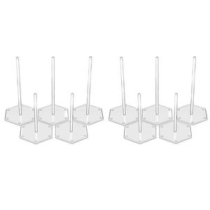 Moldes de cozimento 10pack Clear acrílico Donut Display Stand Donut Bagels para festa de aniversário Festa de casamento Baby Baking Baking Baking