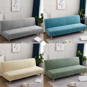 Chair Covers Color Polar Fleece Sofa Bed Cover Armless Foldding Couch Bench Slipcover X/Z/D Size For Home ElChair