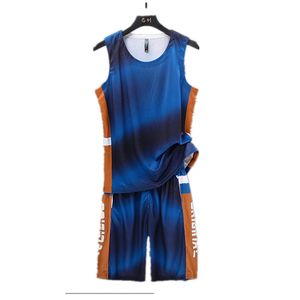 Men's Tracksuits Basketball Jersey Set Child Men Blank Uniforms Goal Throw Training Vest Double Pocket Sports SuitMen's