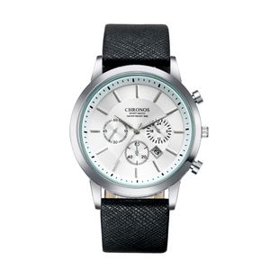 CWP luksusowa zegarek męska marka holuns oryginalna wodoodporna skórzana skóra męska biznesowy kwarc mody zegarki Montre Homme/007 BRW A5