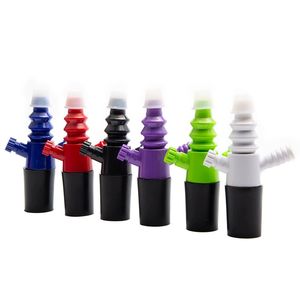 Rauchen bunte Kunststoff tragbare DIY Shisha Rauchen Wasserpfeife Filter Flasche Zubehör innovatives Design Schlauch Schüssel Zigarettenspitze Bong Down Stem DHL kostenlos