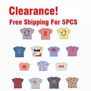 Ausverkauf BC Bobo Kinder T-Shirt Kinder für Jungen ein Junge Mädchen Kinder Shirts Kind Baby Kleinkind Baumwolle Cartoon T-Shirts 220620