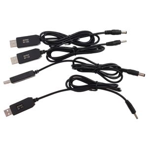 Linha de cabos de aumento de energia USB DC 5V a 9V 12V cabo adaptador conversor de passo