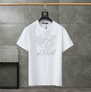 2023 sommer Europa Amerikanischen Star Mode Mäntel Herren T-shirt Stern Satin Baumwolle Casual Frauen Männer Schwarz Weiß M-XXL963
