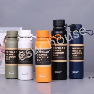 650/850/1100ml Insulated Water Bottle Stainless Steel Vacuum Flasks Outdoor Camping Travel Drinking Bottles with Tea Filter