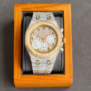 الساعات الكاملة الماس الساعات الآلية ميكانيكية 40 مم مقاومة للماء أزياء Wristwatches Montre de Luxe