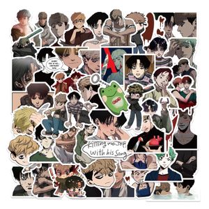 50pcs de anime japonês matando adesivos de perseguição de cartoon garoto amor brefites adesivos para laptop de bagagem de bagagem de bagagem diy adesivo de bicicleta de skateboard