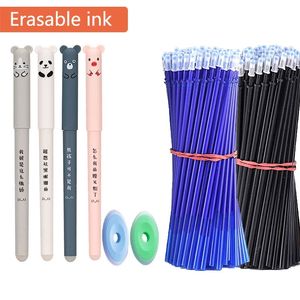 4220 PcsSet Kawaii Erasable Gel Pens 035mm Waterproof BlueBlackRed Gel Ink Stationery School supplies for Office Student 220714