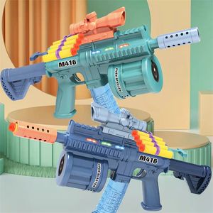 Equipamento de jogo ao ar livre de brinquedo infantil por atacado Garoto M416 Gun de bolha automática Absorção de água macia ABSORÇÃO ACOUSTOÓPTICA MÚSICA MÚSICA MÚSICA 1402 E3