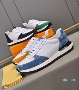 2022-Run Away sneaker in pelle di vitello arcobaleno Luxury Shoe classic runner sneakers casual in gomma tecnica rifinita a mano