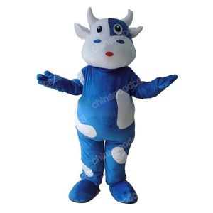 Performance Cute Vacas Mascote Mascote Halloween Natal Fanche Fanche Party Cartoon Personagem Toço Carnaval Unissex Adultos Roupa