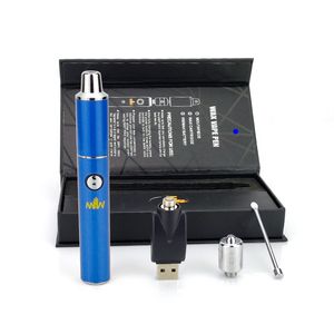 Moq set MAW Wax Pen Kit mAh Variabele spanning Voorverwarming Batterij Vape Pen met Ceramic Attromizer Bowl Dab Rig Electronic Sigaret