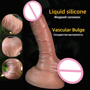 Silikon Big Realistic Dildo Sug Cup Artificial Real Penis for Women Strap On Dildio Female Masturbator Vuxna Sexiga leksaker