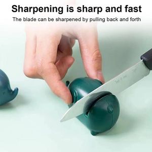 Safe Elephant Knife Sharpener Non-slip Bottom Creative Cute Kitchen Manual Sharpening Stone Home Chef Knives Accessories