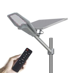 LED Solar Street Lamp Light 100W 200W 300W 400W Hög ljusstyrka 2835 IP65 Utomhusvägar för trädgårdsgård med stolpe