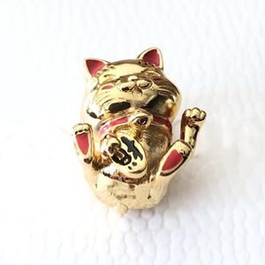 Shine Cute Fortune Cat Charm 925 Silver Pandora Charms for Bracelets DIY Jewelry Making kits Loose Beads Silver wholesale 769271C01