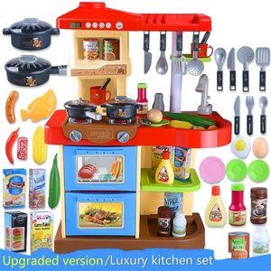 1 set colore rosso / rosa 37 pezzi circa 72 cm di altezza finta gioca giocattolo da cucina regalo per bambini simulazione giocattolo di intelligenza D29 LJ201211