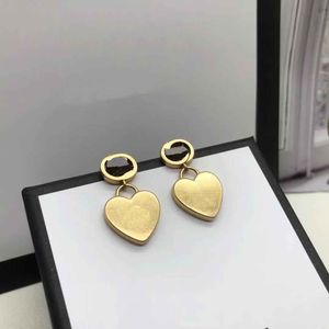 Mode gold herz ohrring frauen rose Stud paar Flanell tasche edelstahl Dicken Piercing schmuck geschenke frau Zubehör