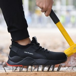 MENS BREAKABLE STEEL TOE CAP Anti Smash Protective Work Shoes Shorta Boots Men Puncture Proof Safety Shoes Y200915