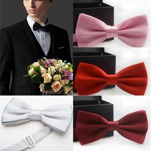 Bow Tie Male Solid Color Marriage Ties For Men Candy Butterfly Cravat Bowtie Butterflies Yjb0001