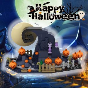 MOC Halloween Pumpkin Witch Nightmareal Before Christmas Building Block Set Brick Halloween Gift Toys for Children Home Decor 220816