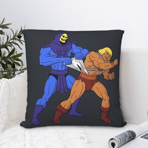 Poduszka/dekoracyjna poduszka śmieszna poduszka he-man i mistrzowie plecaka wszechświata do ogrodowych drukowanych okładek biurowych Coussin