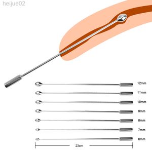 Sex Toys For Men Metal Urethral Dilatator Sounding Penis Plug Catheter Gay Adults 18 Game Masturbators Urethral Stimulator Shop L220808