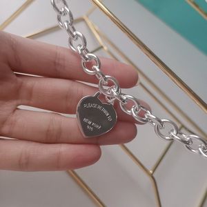 Lång 41 cm 45 cm 50 cm 60 cm halsband för kvinnor trendiga silverarmband halsband extender länk kedja kärlek hårdvara designer kvinnor män par gåvor flickor bröllop fest