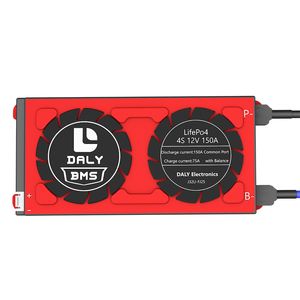 DALY LIFEPO4 BMS過負荷プロテクター4S 150A高電流強負荷能力BMS 12V 4シリーズ3.2V太陽蓄電エネルギーシステム