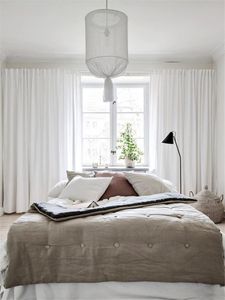 Подвесные светильники скандинавские ткани тени из ковша светильники спальня сплетенная белая комната