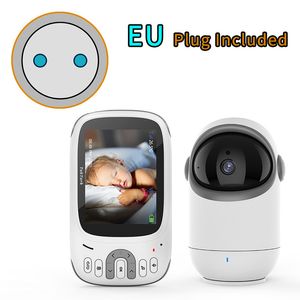 3,2 tum video Baby Monitor med Pan Tilt Camera Wireless Security Night Vision Temperaturövervakning Intercom Nanny Babysitter