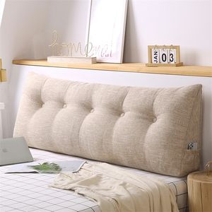 queen bed twin big long reading pillow cushion backrest cushion large waist pillow for bed Long Backrest Cushion Bed Back 201009