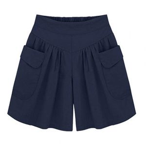 Mulheres casuais uma linha shorts feminina cor sólida solta cintura alta confortável para o exército de verão ao ar livre verde plus size 220622