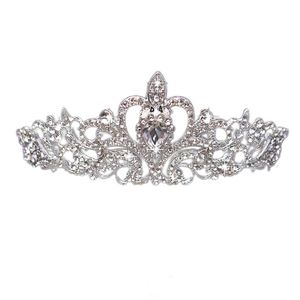 Novo Nupcial Cristal de Cristal Strass Headband Princess Crown Pente Tiara Prom Pageant 1 Pc YT222