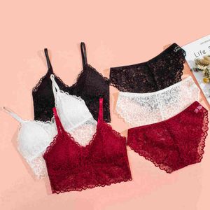 女性レースランジェリーセットセクシーなlsee thorugh bra and panty set free free comforting noundwearビューティーバックシームレスブラブリーフl220727