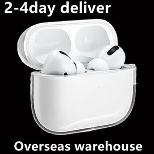 För AirPods 2 Pro Air Pods 3 Airpod Earpen -tillbehör Solid Silicone Cute Protective Headphone Cover Apple Airpods Pros 2 2nd Generation Shock Superture Case