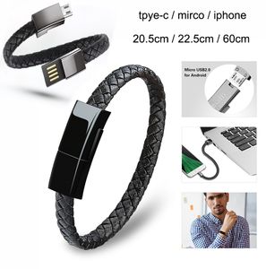 2022 Браслет мобильные USB зарядные кабели Data Bord iPhone Тип C USB C Type C Кабель Micro Fast Charg