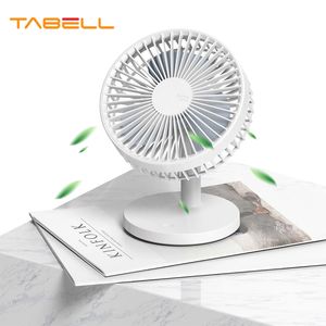 TABELL Fan Portable Rechargable s Mute Cooler Desktop Ventilado Small Rotation Adjustable Dc Home Appliance 220505