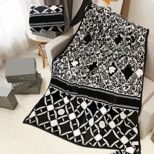 Trendy letterpatroon bedrukte deken huiskamer bank decoratie dekens buiten warm quilt kantoor dutje slaap sjaal