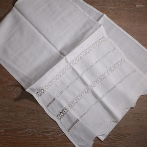 Curtain & Drapes White /Ivory 1piece Ramie Cotton Hand Embroidery Drawn Thread Work CurtainCurtain