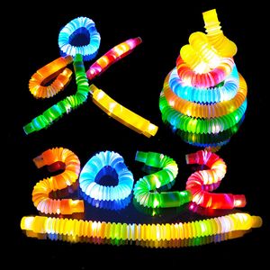 Wholesale pop up fidget toy resale online - Other Festive Party Supplies Light Up Toys Favors Pop Tubes Glow In The Dark Fidget Toy For Kids Sticks Bk Birthday Pl And Stretch amfMP