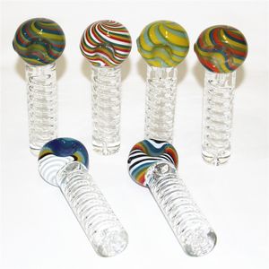 Wholesale Mini Pyrex Glycerin Glass Hand Pipes Smoking Rig Accessories Tobacco Burner pipe ash catcher for silicone bong