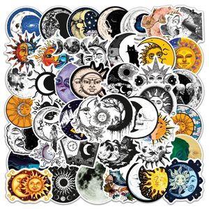 50 unidades Cool Witch Moon Gothic Cartoon Stickers Estética Art Decalques Scrapbook Laptop Guitarra Telefone Graffiti Sticker Kids Toy