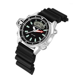 Нарученные часы Sanda Fashion Sport Sport Men's Watch Style Watch Men Военные кварцевые наручные часы Diver S Relogio Masculinowristwatch