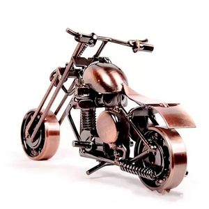 Motocicleta shaepe ornament manue mede metal ferro artesanato para casa de estar em casa suprimentos infantis do presente sxaug17